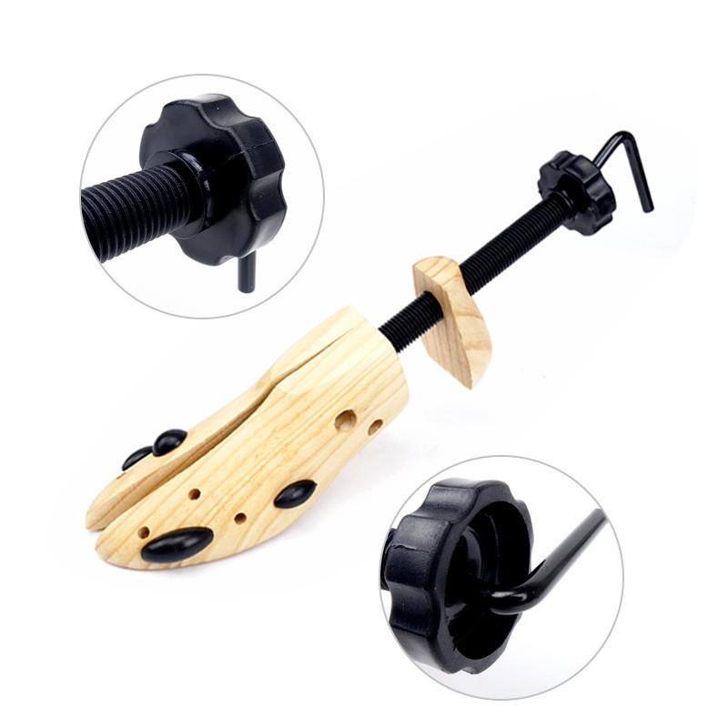2-Way Wooden Adjustable Shoe Stretcher Expander Men Women Boot Size US 4-14