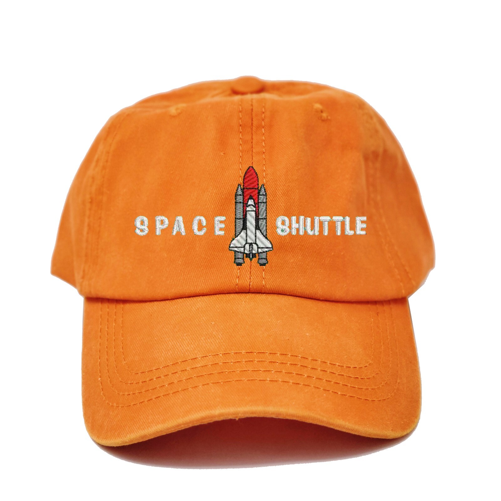 New Space shuttle embroidered dad hat, Spaceship rocket embroidered dad hat cap