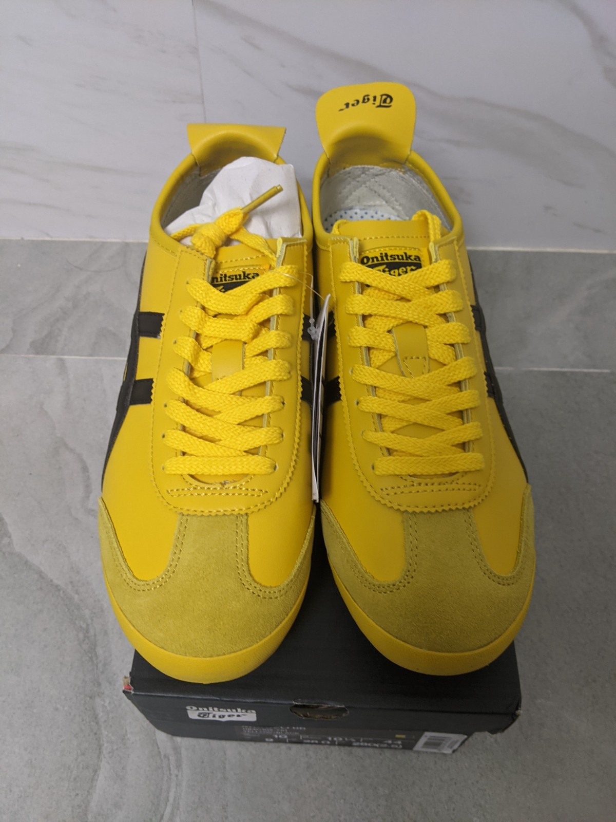 Onitsuka Tiger Mexico 66 Yellow Black Low Top Sneakers Shoes Unisex