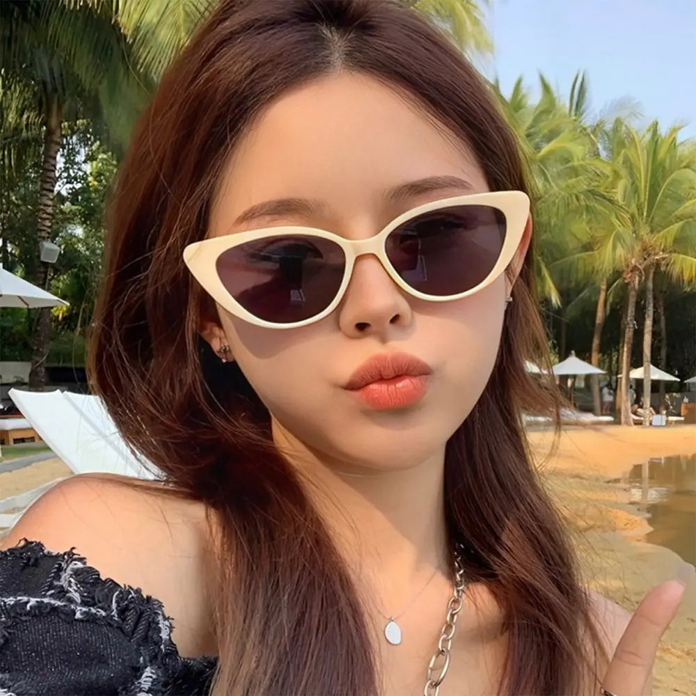 Small Frame Cat Eye Sunglasses Retro Fashion Eyewear