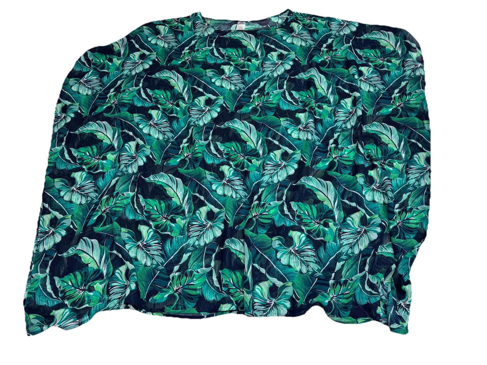 Tommy Bahama Sheer Swimsuit Coverup Size L/XL Tropical Print Beach Resortwear