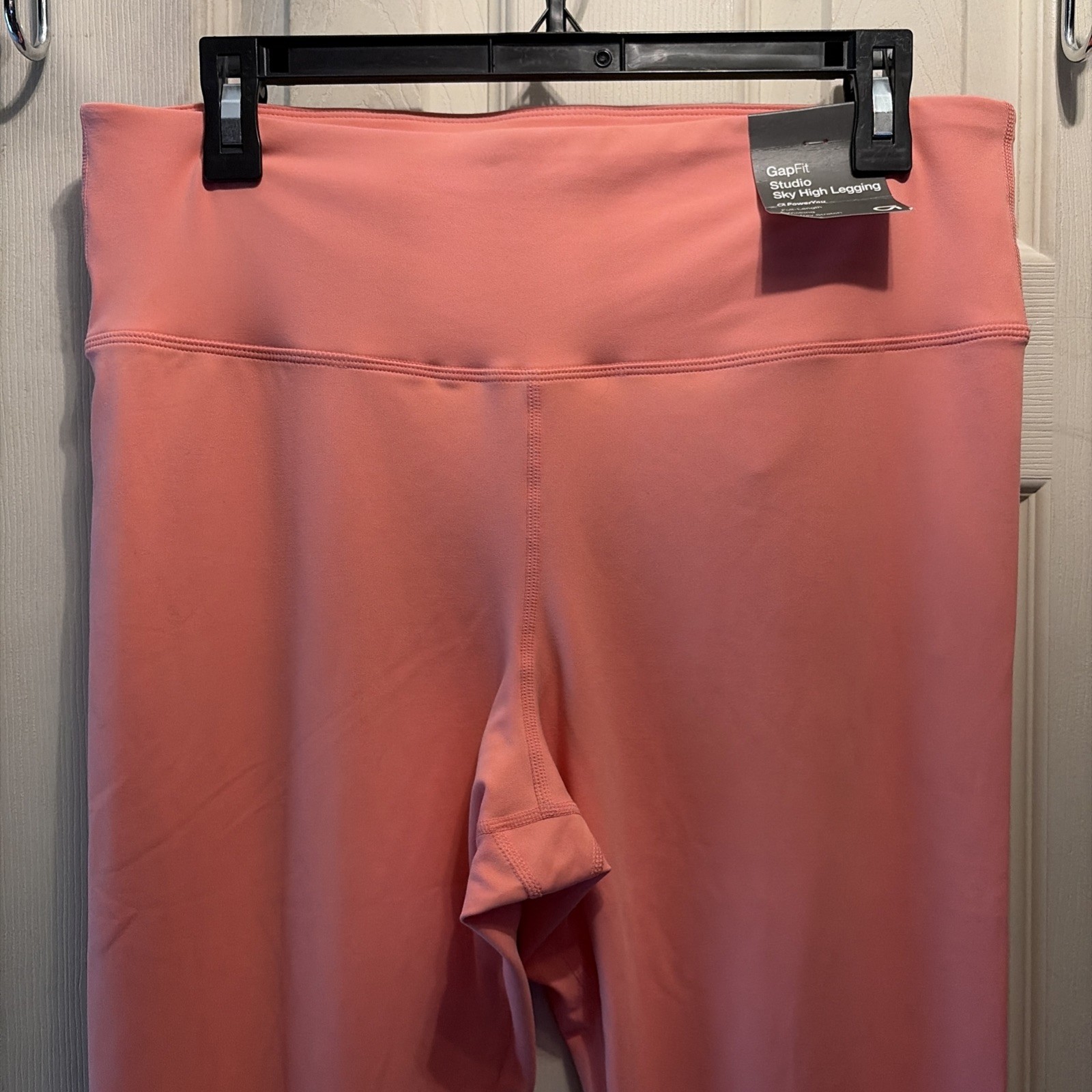 Gap GapFit Studio Sky High Legging, Bright Guava, Size Large NWT