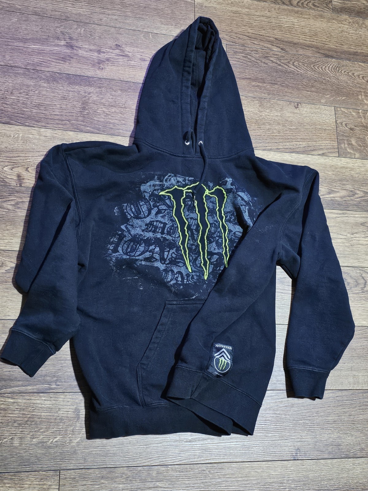 Monster Energy Limited Skater Grunge Black Hoodie XXL Pullover Punk 2013 Promo