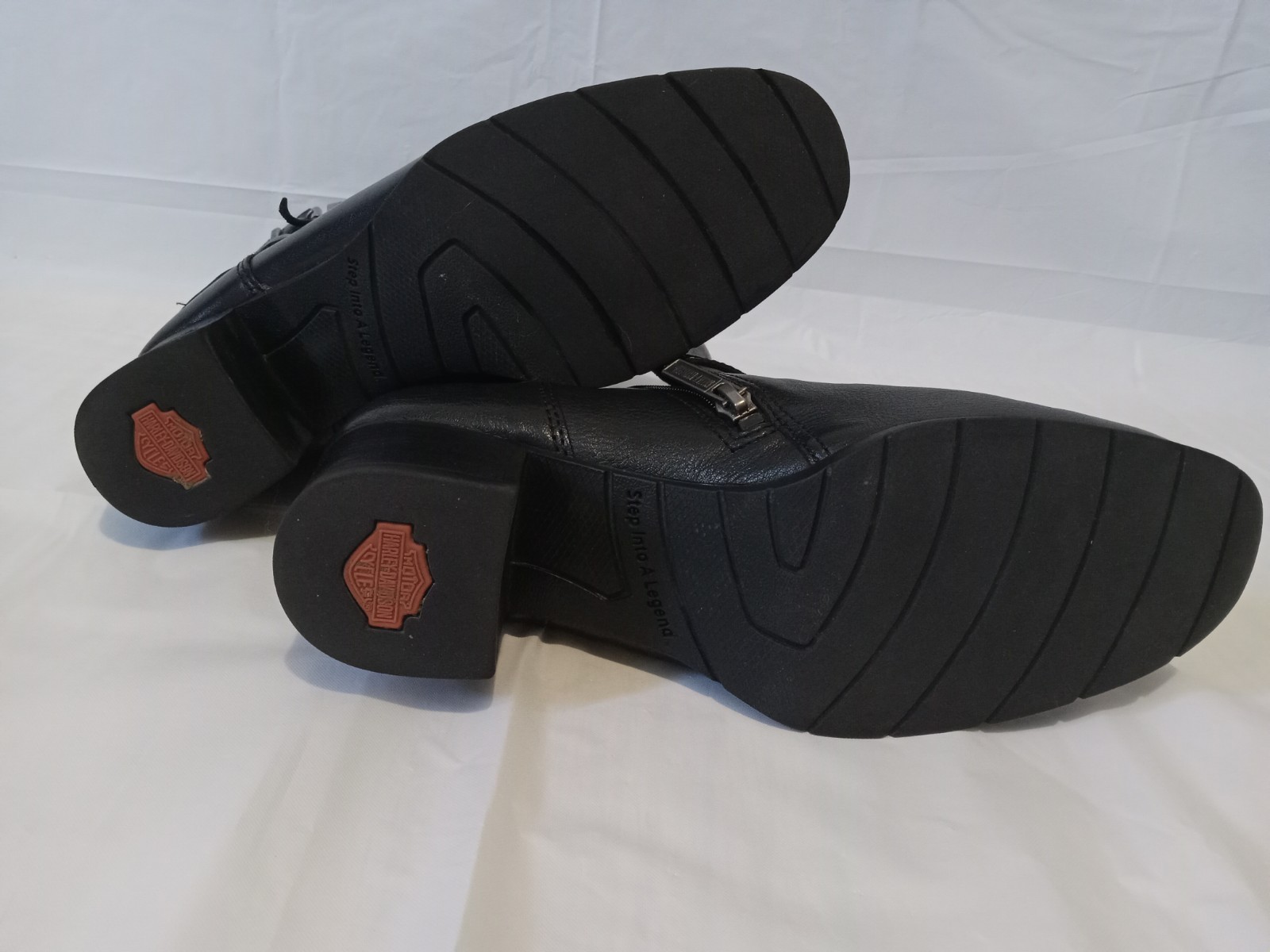 Harley Davidson Black Leather Motorcycle Riding Boots Serita Womens Sz 9 Biker