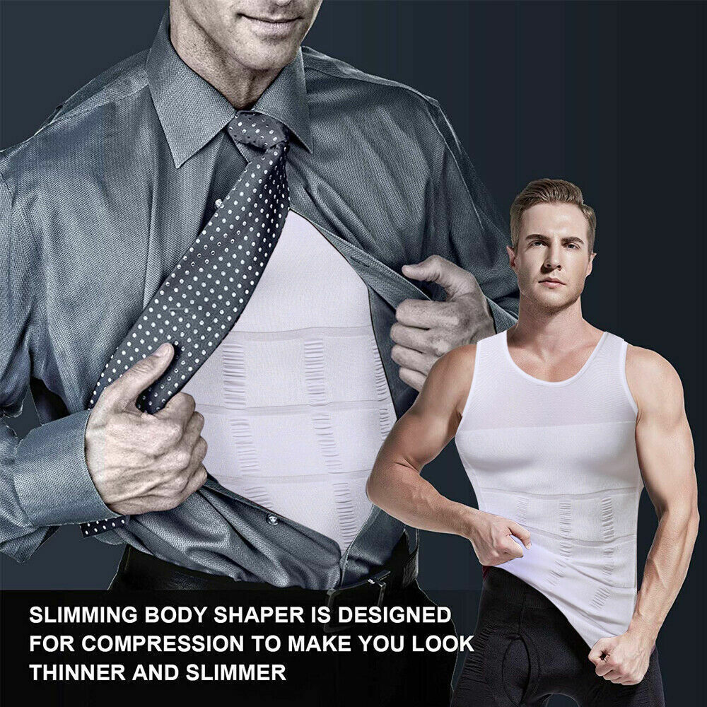 Gynecomastia Compression T-Shirts Chest Slimming Vest Men Body Shaper Tank Top