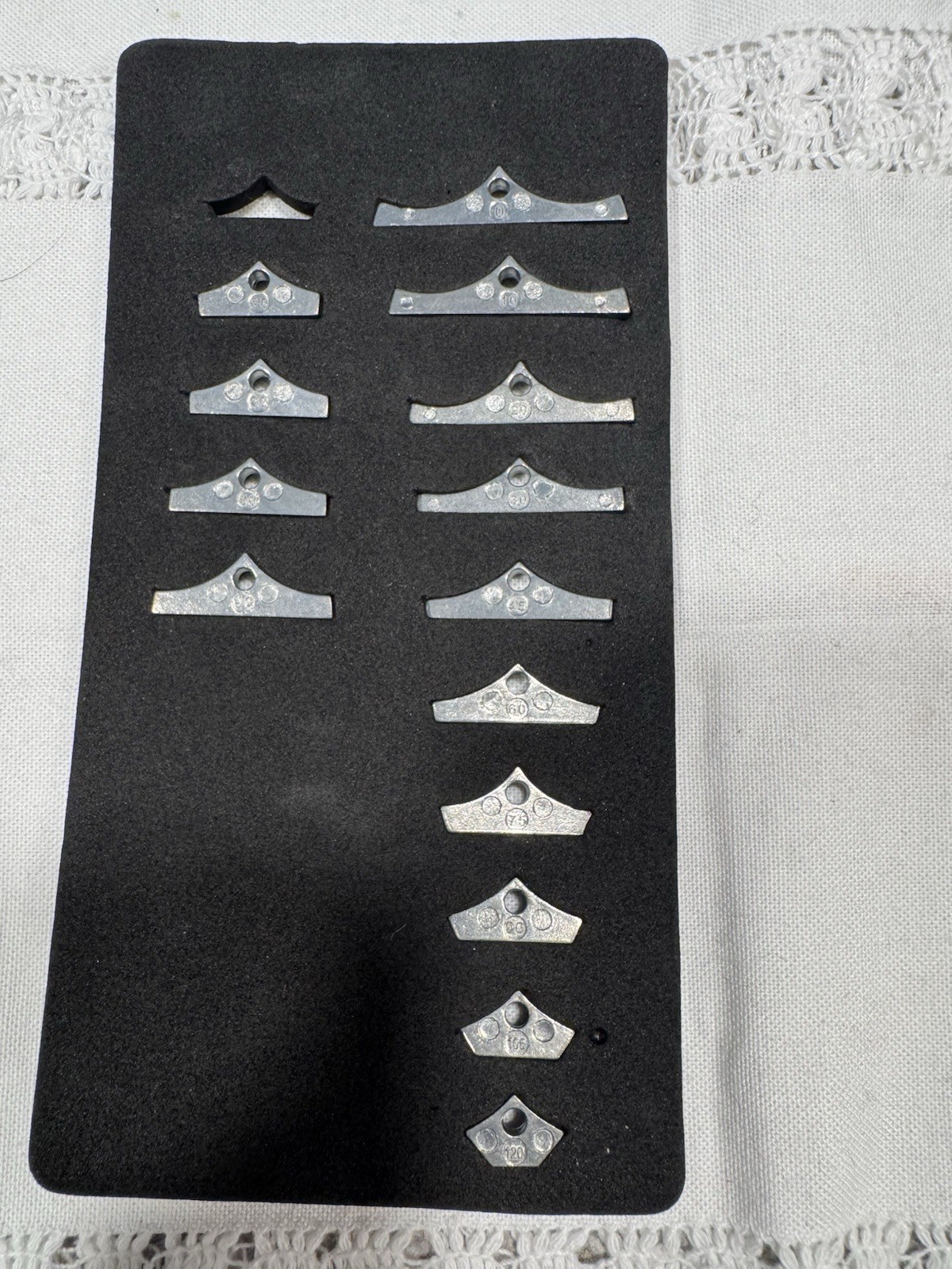 14 Piece Silver Metal Men’s Classic Collar Stays Variety Set Assorted Sizes