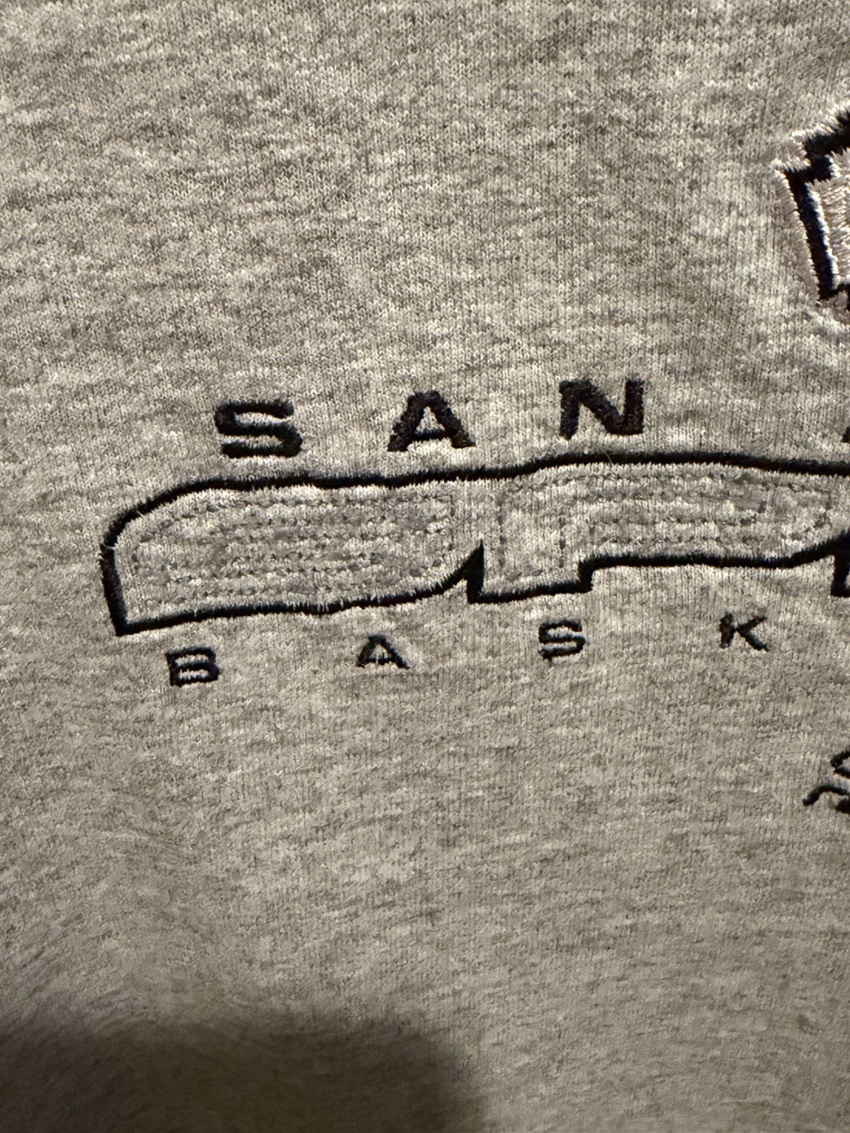 Reebok San Antonio Spurs Embroidered Logo Gray T-Shirt Men’s XL Vintage NBA Y2K