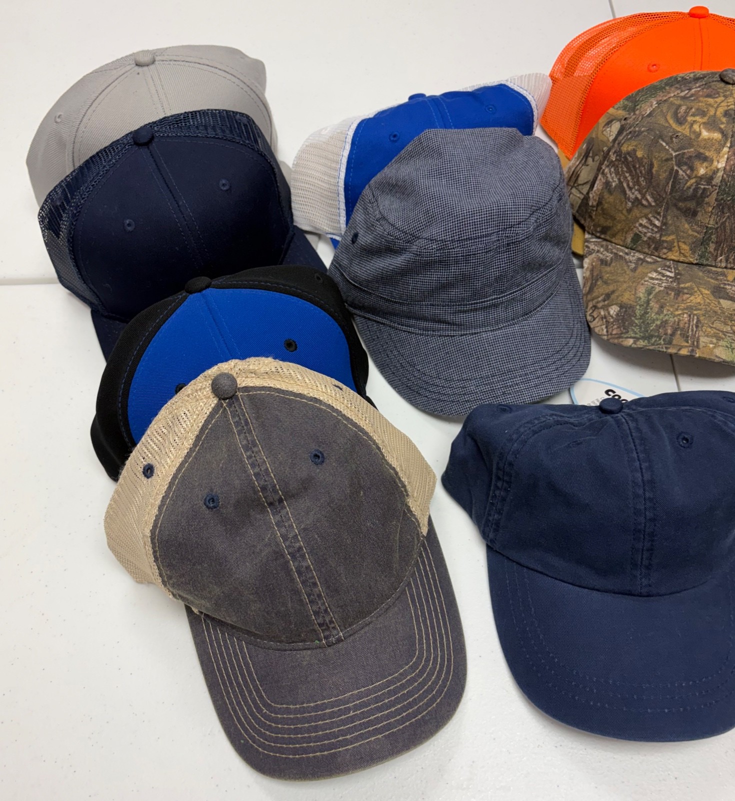 NOS Lot of 13 Blank Hats – OTTO, Pacific & More – Structured, Trucker, Snapback+