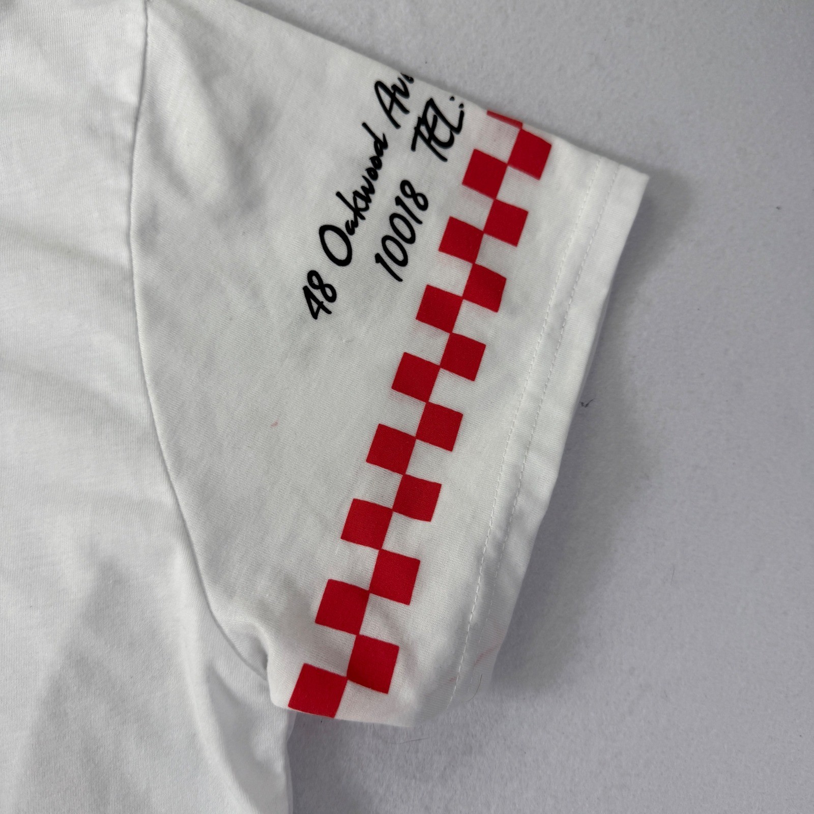 Fresh Laundry New York Flavor Pizza T-Shirt Mens L White Graphic Tee NYC NWOT