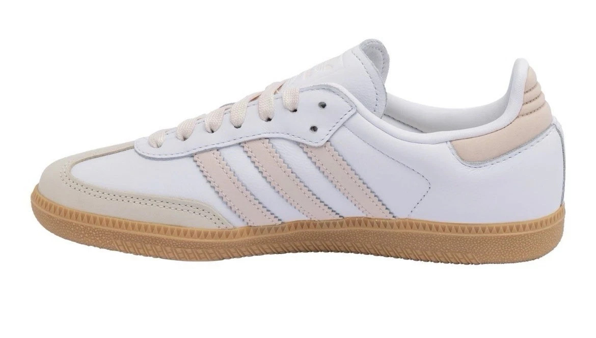 NWOB Adidas Samba OG White/Pink/Gum SZ 7 JS1351