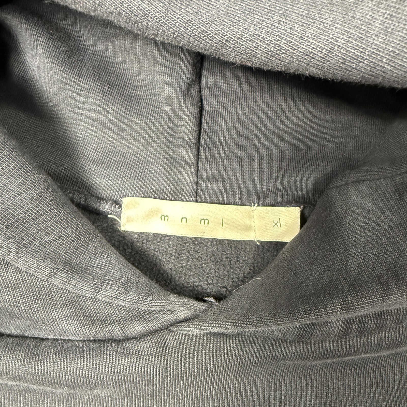 Mnml Hoodie Mens XL Gray Pullover Fleece Sweatshirt Kangaroo Pocket Relaxed Fit