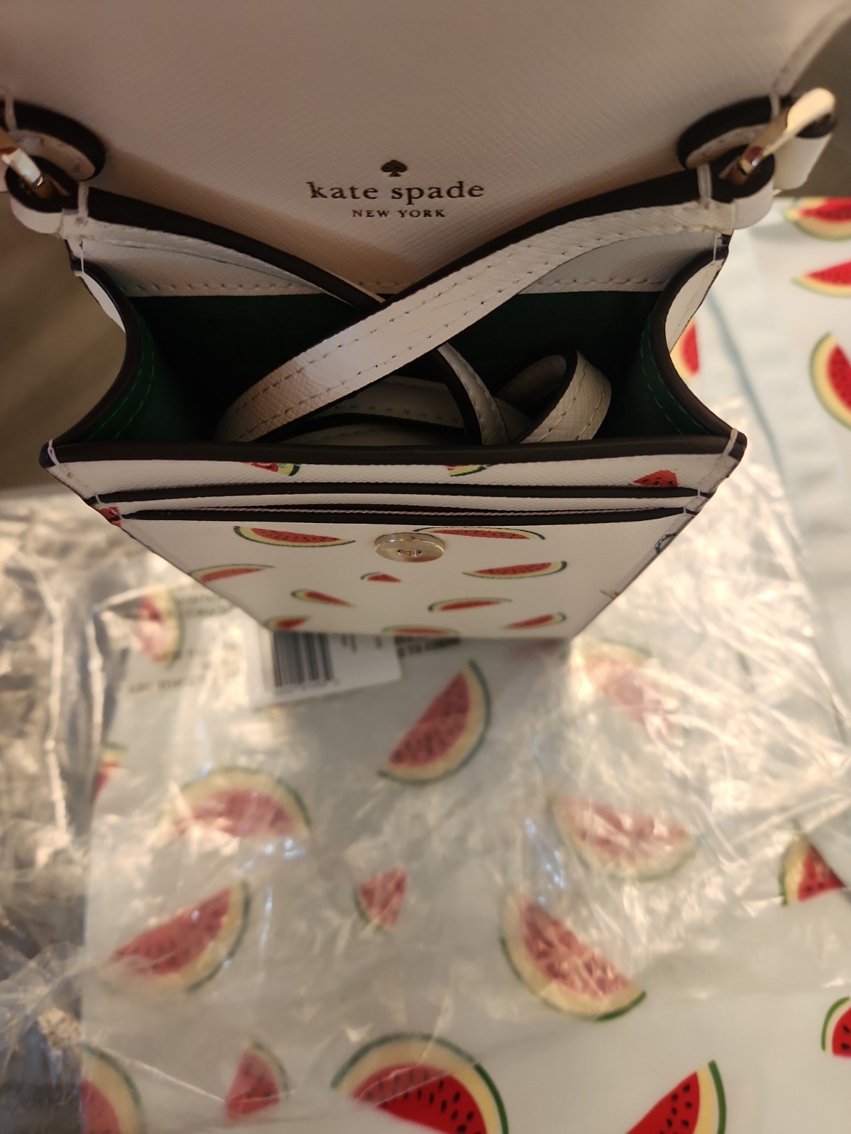 Kate Spade Staci Watermelon Party Phone Crossbody Bag Nylon Tote Set Retired NWT