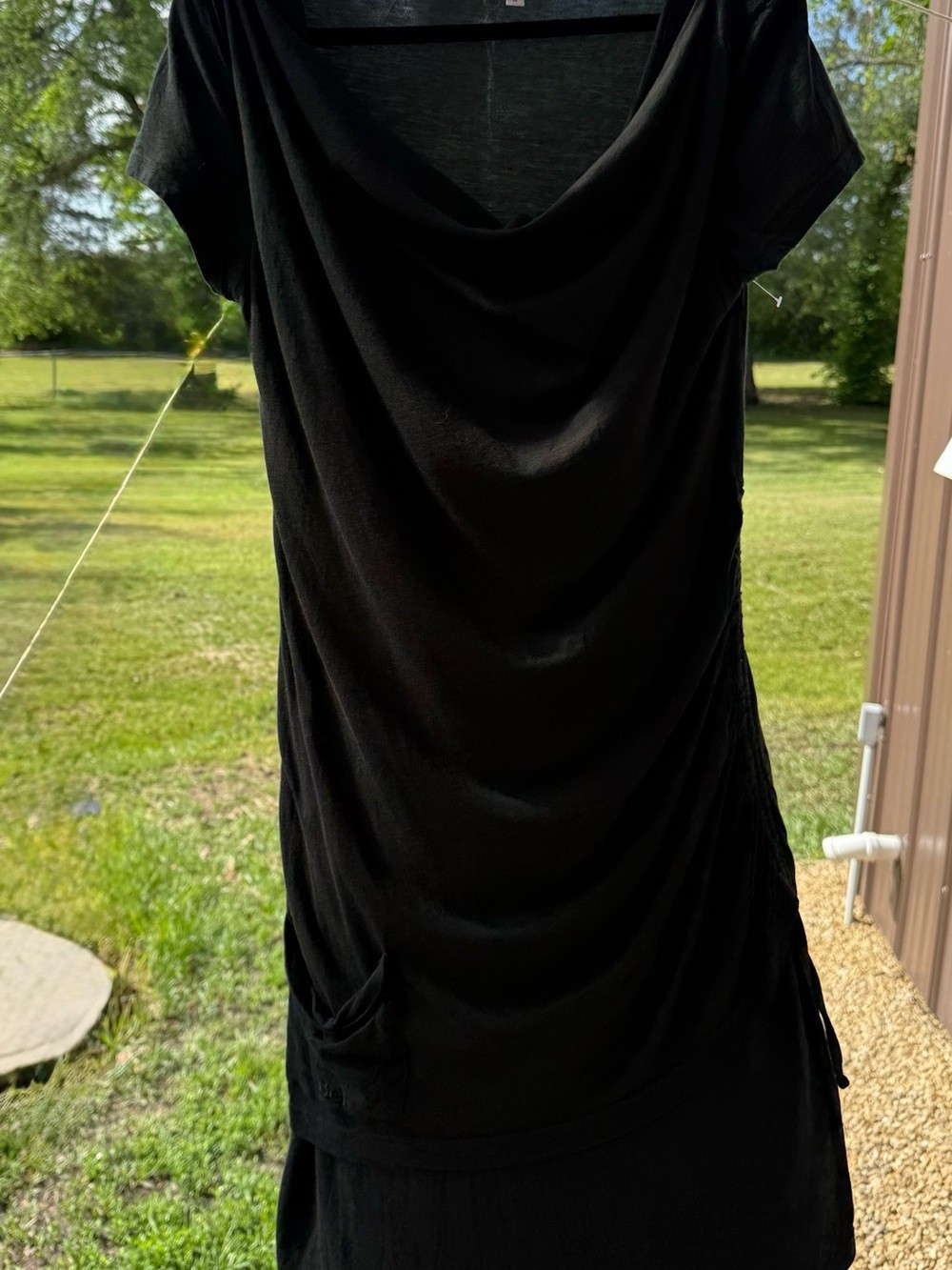 Bench Black Draped Midi Dress