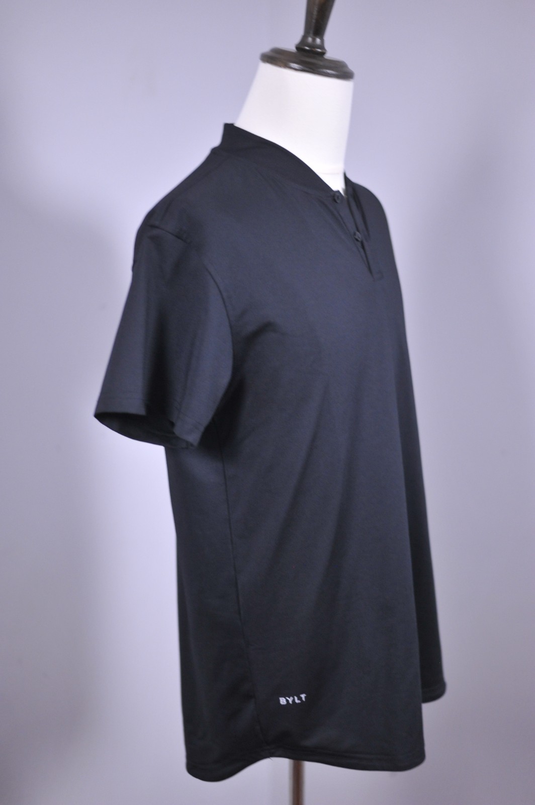 Bylt Drop Cut Stealth Blade Polo Shirt Black Performance Men’s Large L