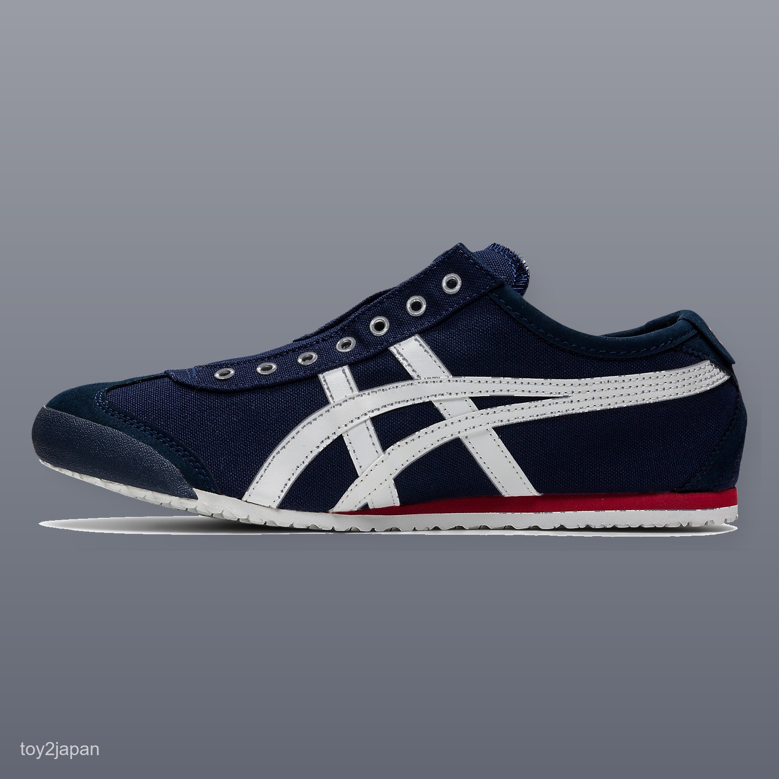 Onitsuka Tiger MEXICO 66 SLIP-ON 1183A360-401 Navy Off-white Men’s Size New