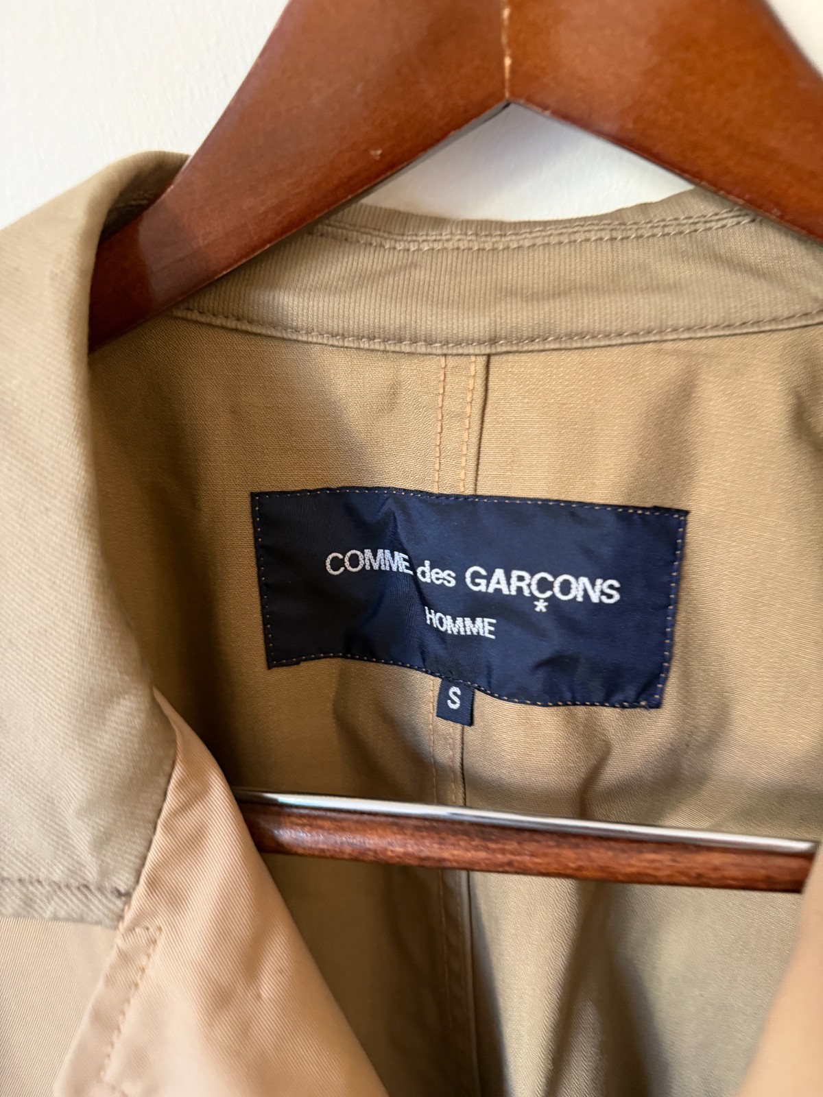 🔥 Comme Des Garcons Home C002 Long Coat Beige S [Fits Oversized – Large]