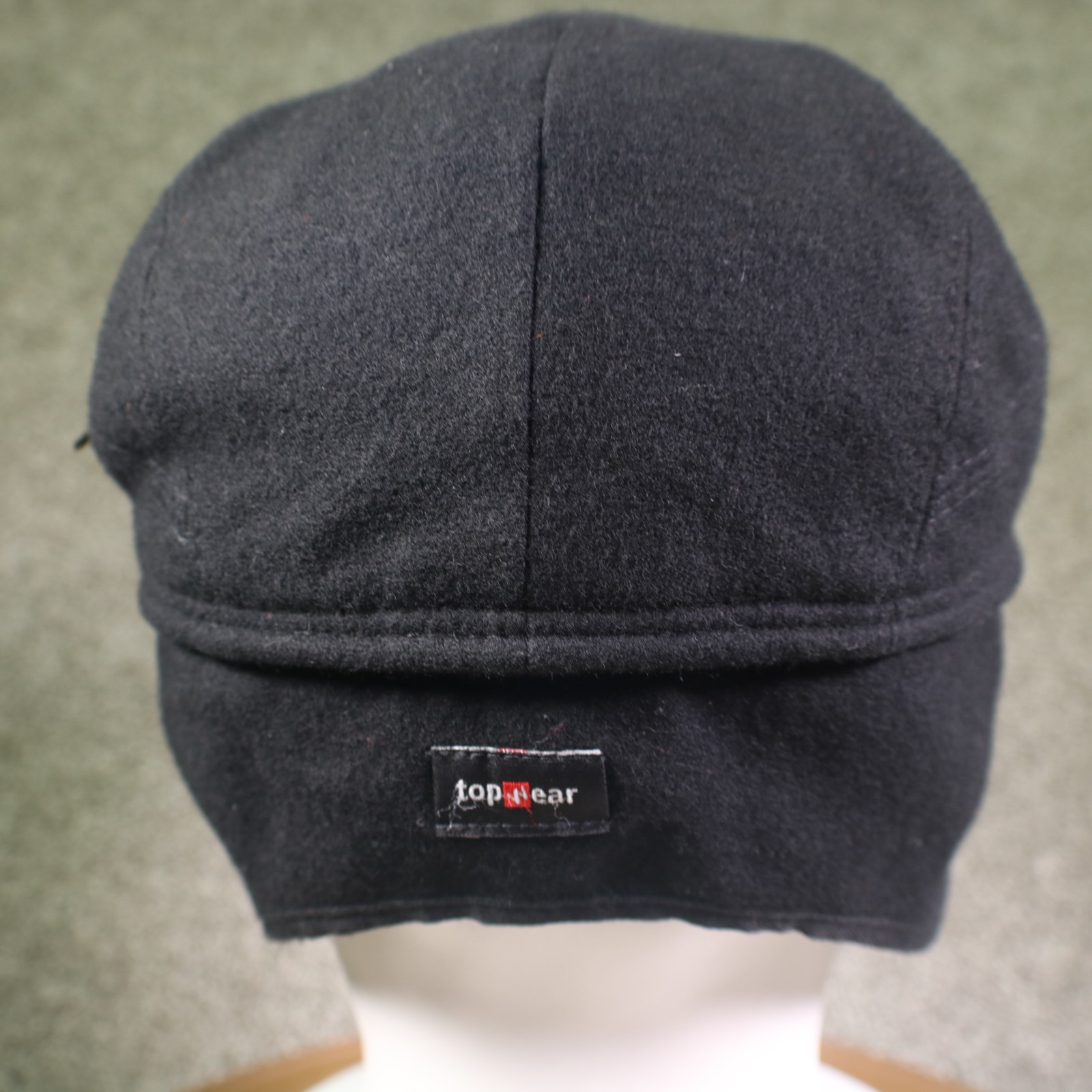 Gottmann Hat Cap Newsboy Ear Flap Mens XL Black Wool Goretex Made In Hungary