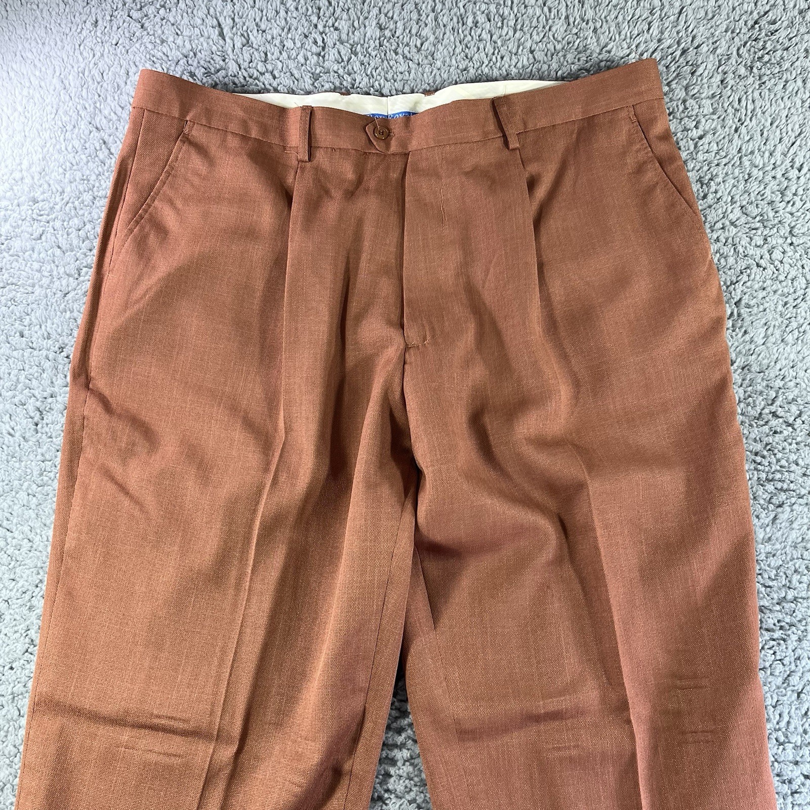 ROYAL DIAMOND PANTS MENS SIZE 42 ZIPPER FLY 33” INSEAM POLYESTER SLACKS POCKETS