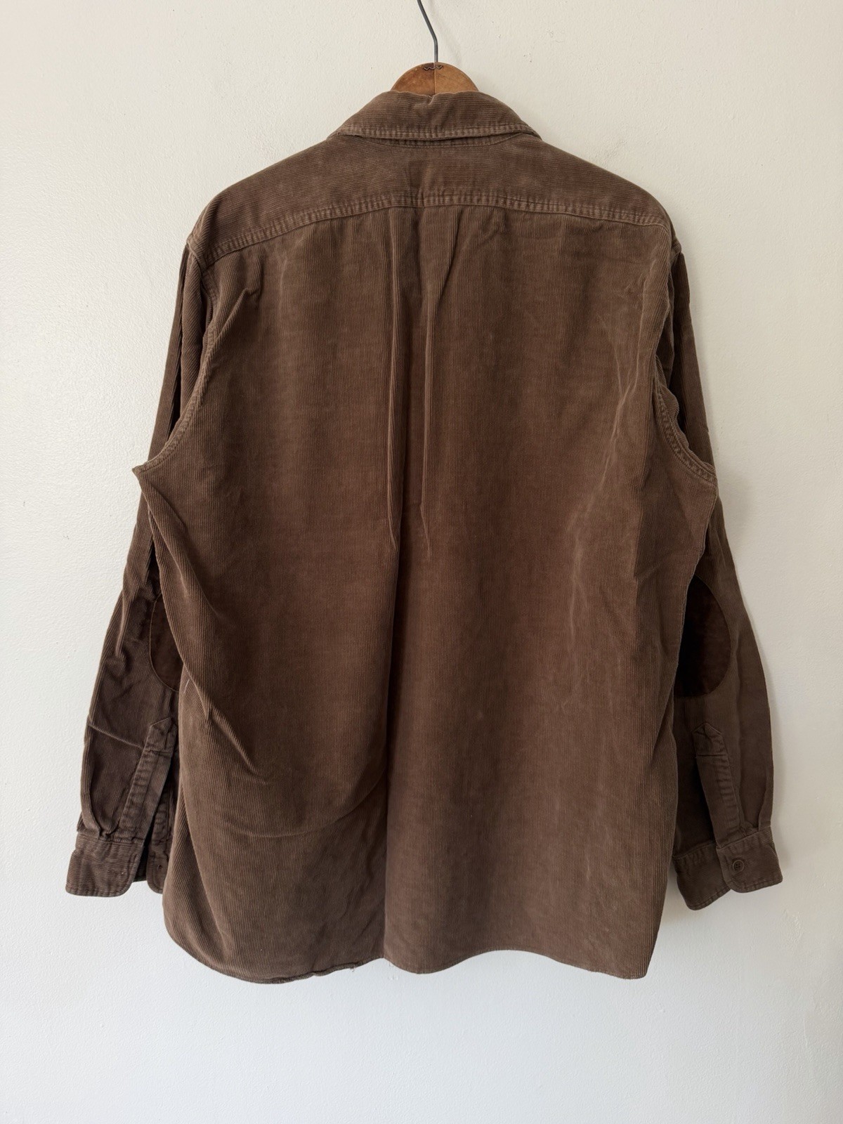Polo Ralph Lauren Corduroy Elbow Patches Button Up Shirt Brown XL