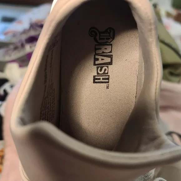 Brash ‘Drea’ Taupe Neoprene Lace-Up Sneakers