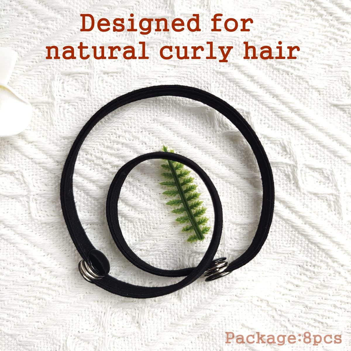 10PCS High Elasticity Snap Hair Ties for Thick Hair Natural 10 Count -Pack of 1