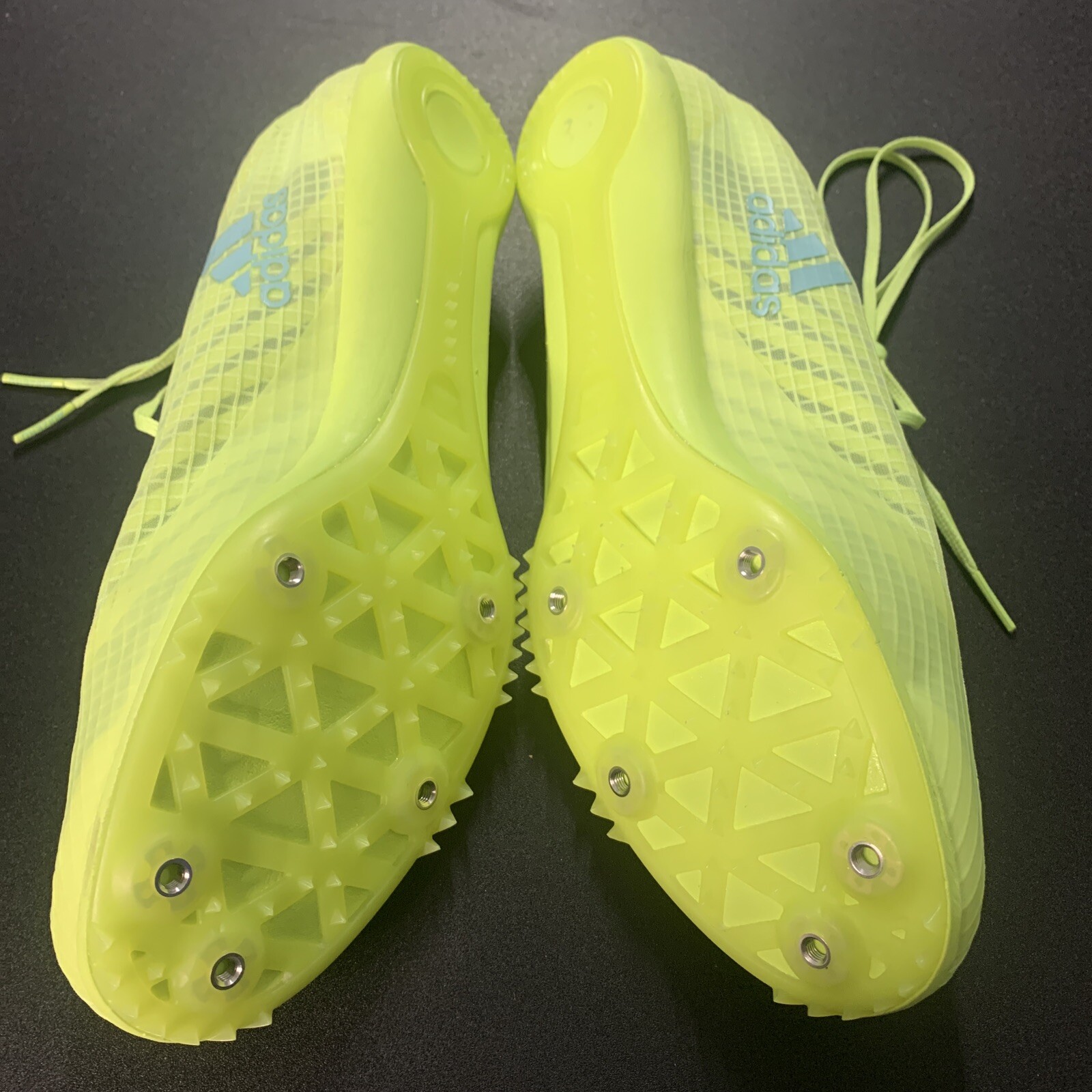 Adidas Adizero Ambition Running Spikes Track Athletic Yellow FY0369 sz 11 1/2