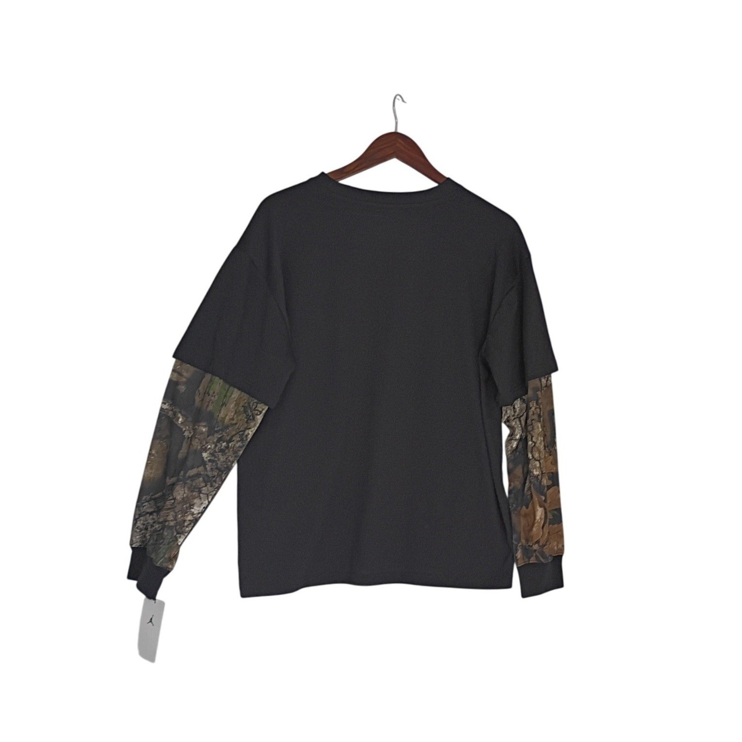 NWT Jordan Jumpman 23 Camo Layered Long Sleeve Graphic Tee Women M/L