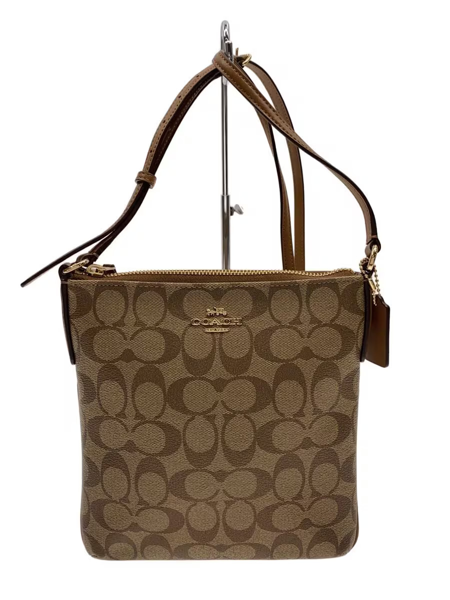 COACH COACH Coach Shoulder Bag Leather BRW All-over pattern F58309 Signature Sho