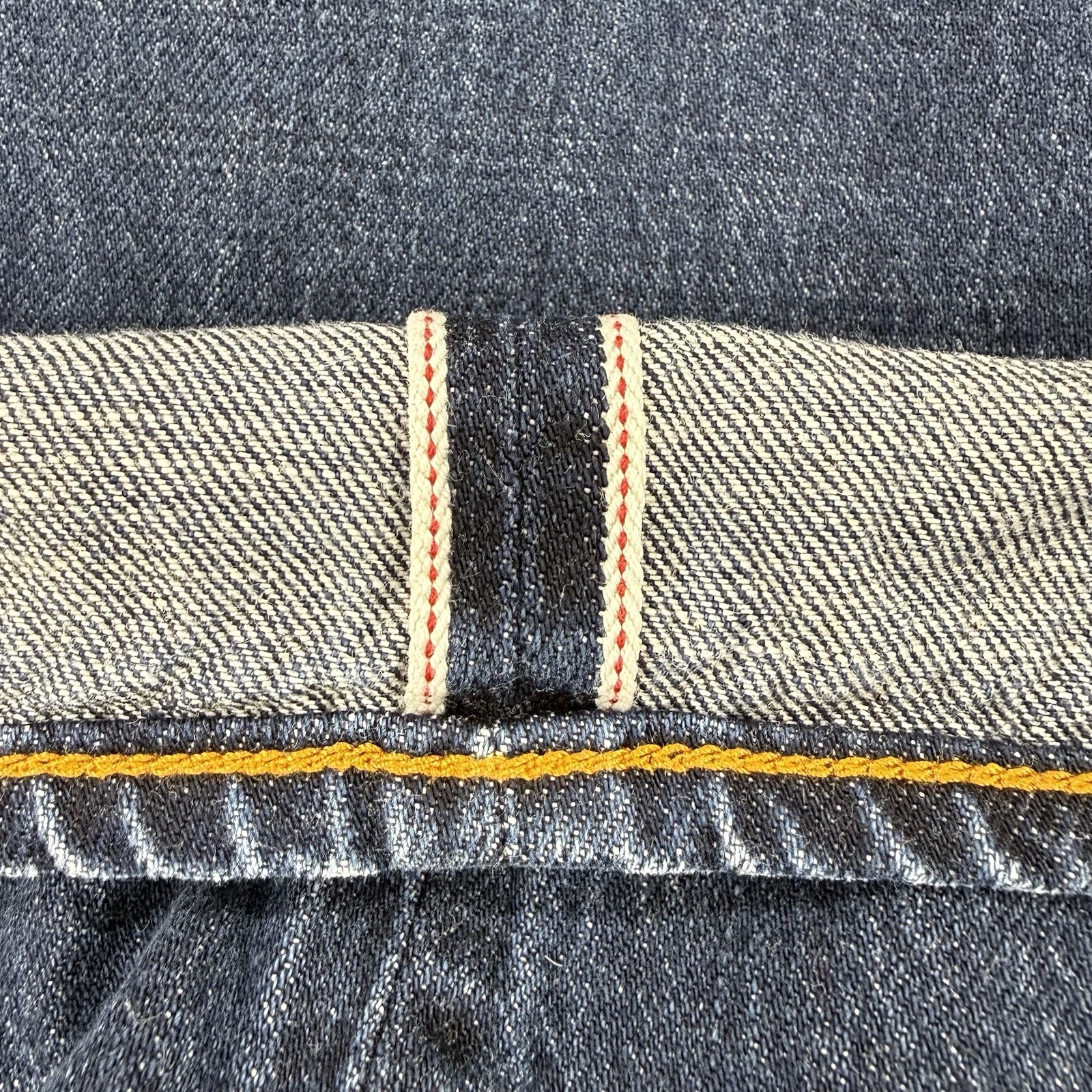 J Crew The Sutton Selvedge Jeans Mens Size Tag-36×32/Fits-36×30 Red Line Tapered