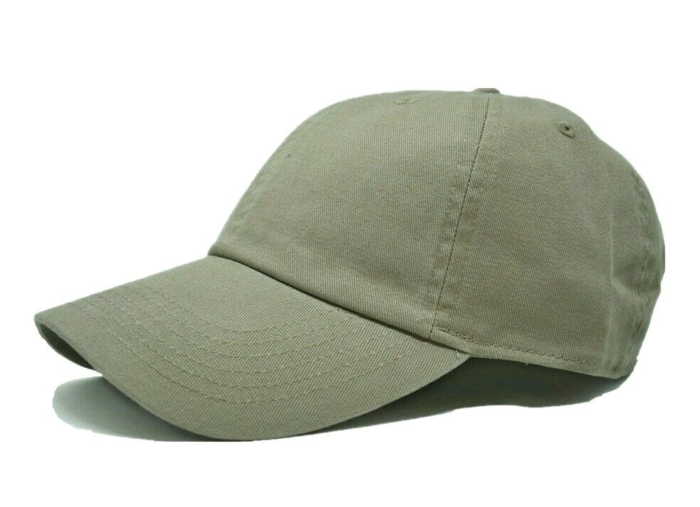 Mens Womens Cotton Baseball Cap Ball Dad Hat Adjustable Plain Polo Style Caps