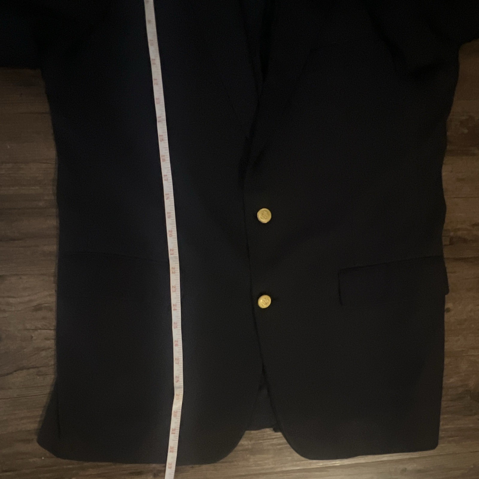 Brooks Brothers Loro Piana Navy Wool Blazer Sport Coat made in USA 44R