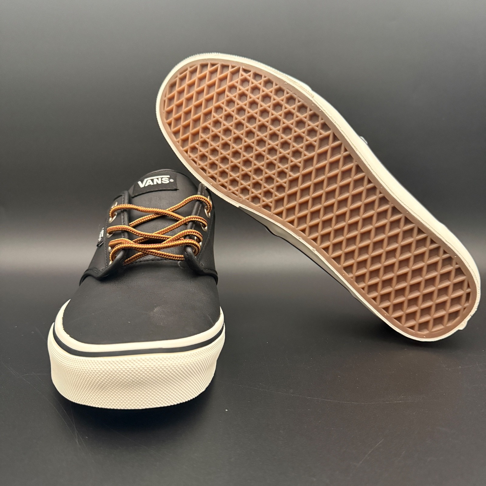 Vans Men’s Atwood Black/Marshmallow Skate MEN Shoes VN0A327L68X