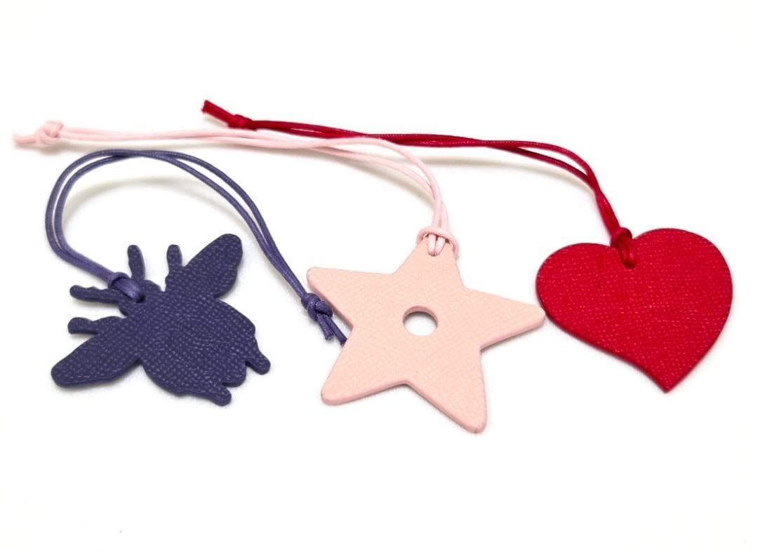 Christian Dior Novelty Bag Charm Set Heart Star Bee Boxed Auth