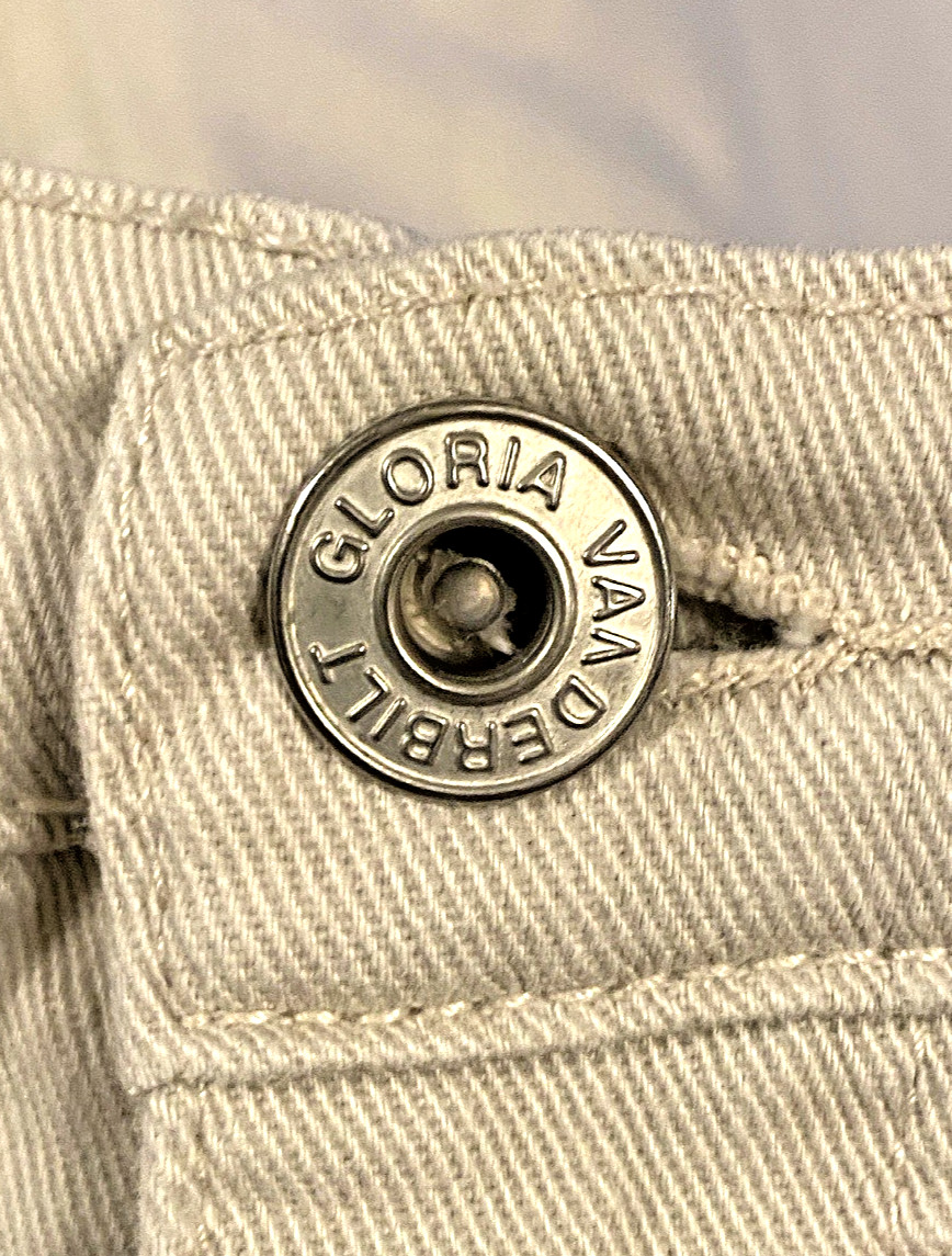 Gloria Vanderbuilt Amanda Capri Pant Size 10 Designer Ivory Color 5 Pocket