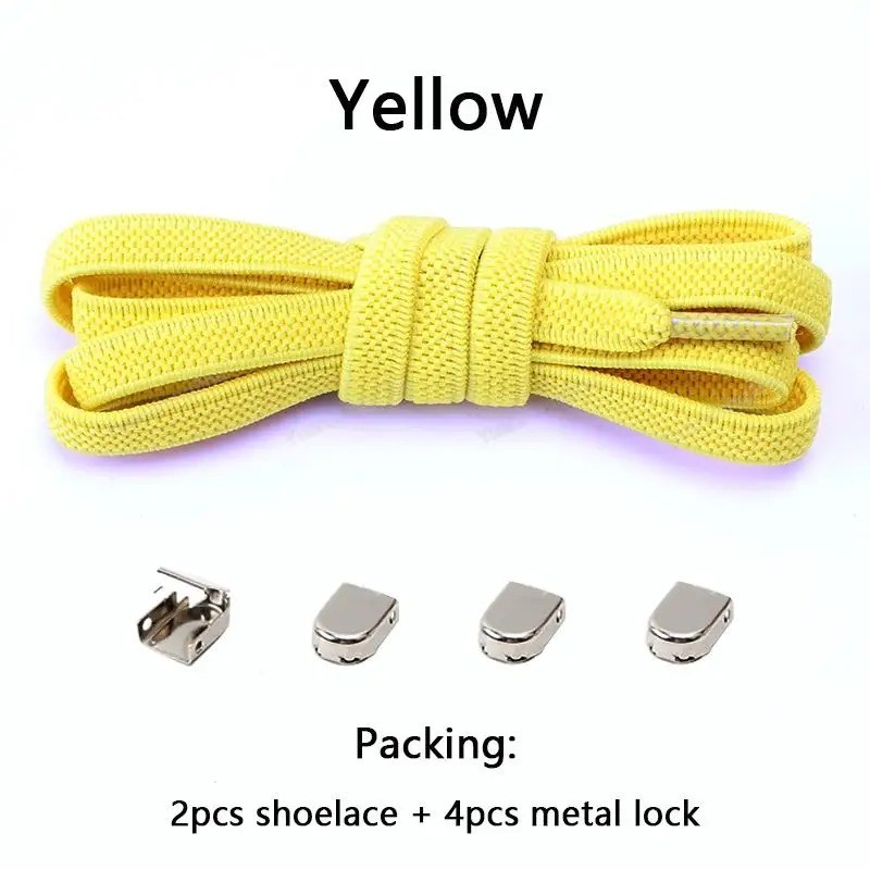 No Tie Elastic Shoe Laces One Size Fits Shoes Shoelaces for Sneakers Shoestrings