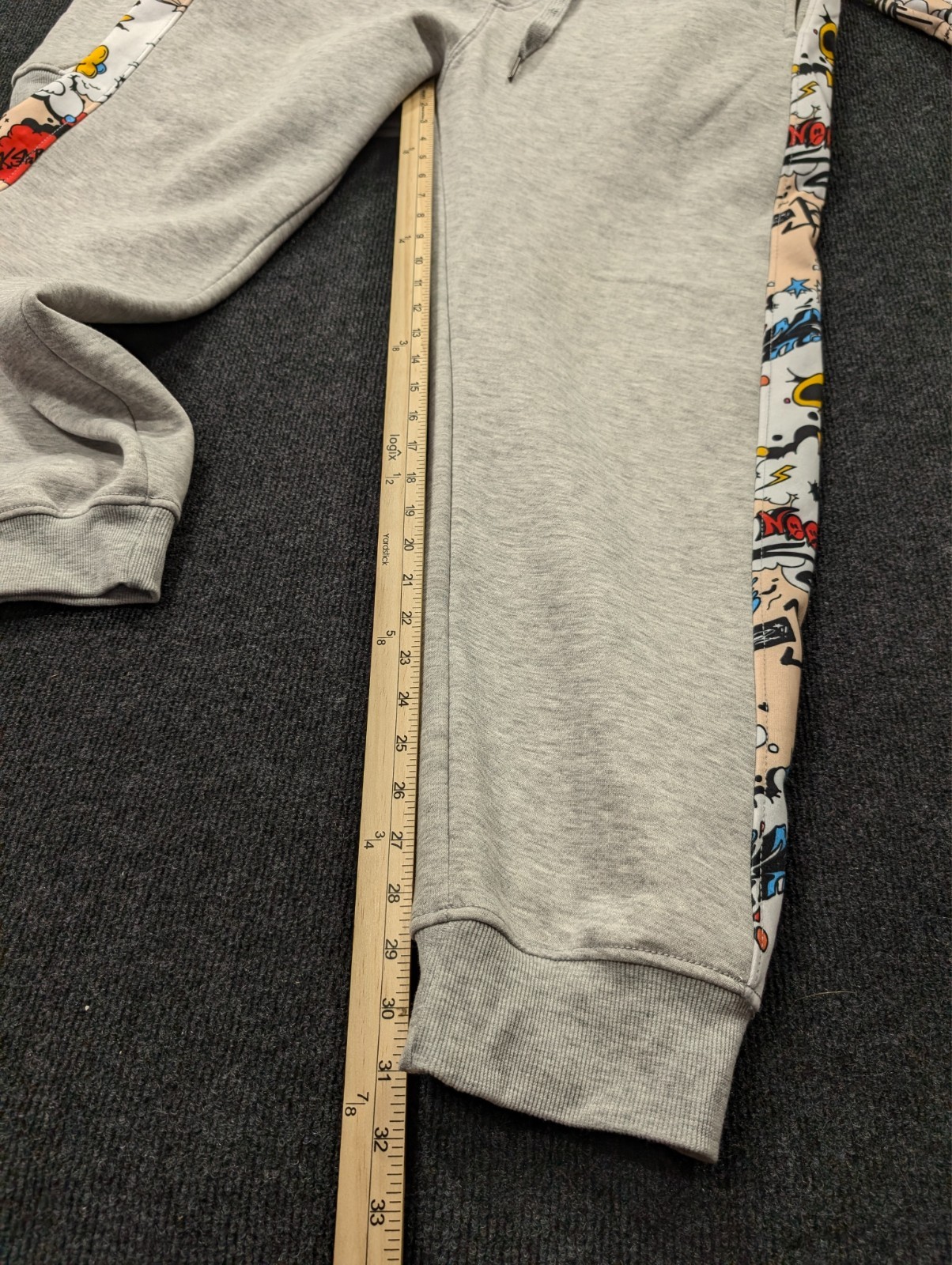 Screenshot men sz 2XL gray crewneck sweatshirt bear jogger pants track suit set