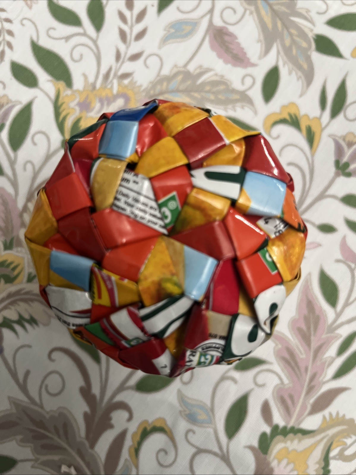 Recycled Eco Friendly Candy Wrapper Woven Pencil Cup Holder
