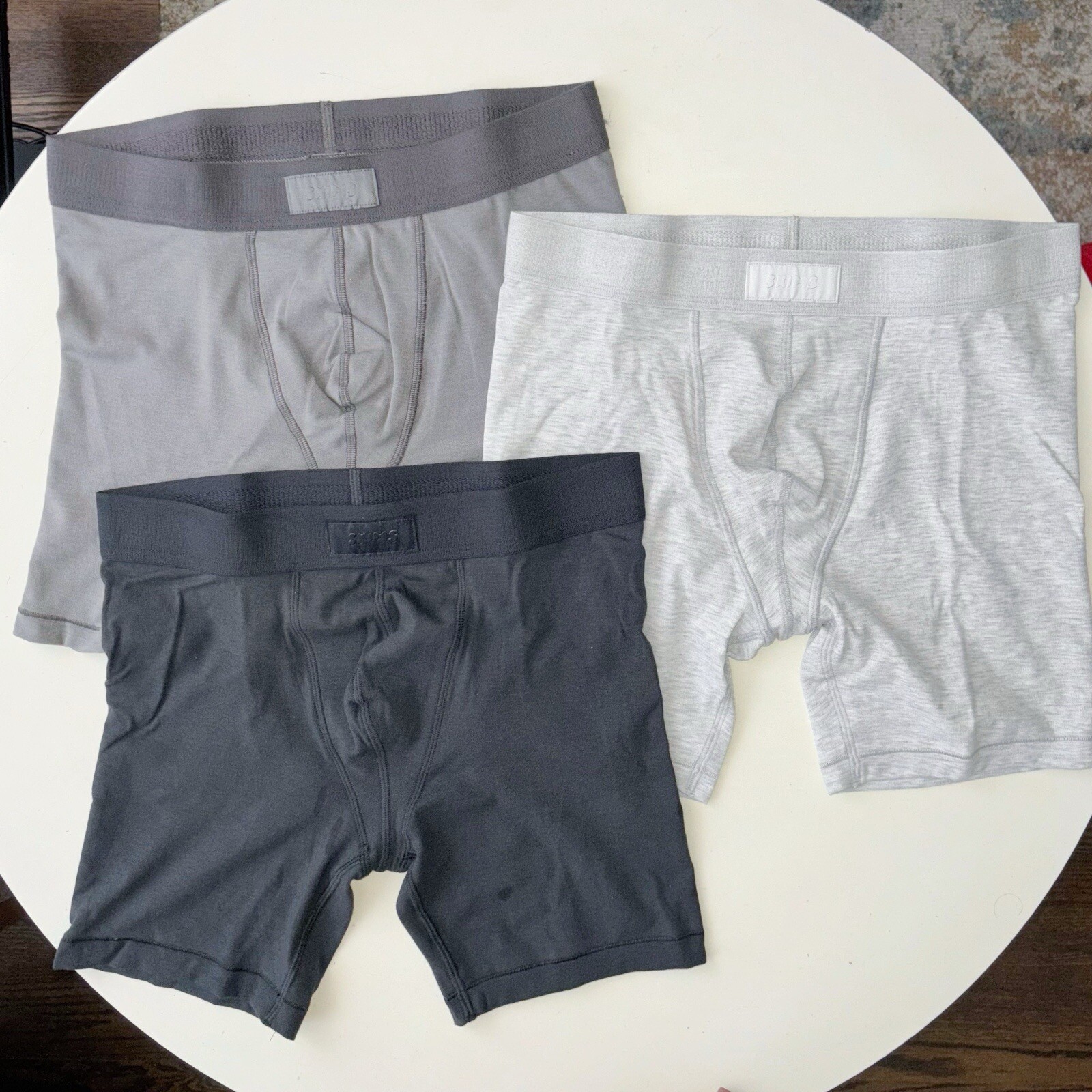 SKIMS Men’s 5” Boxer Brief 3-Pack Heather Multi Size 2XL New In box Waist 44-46”