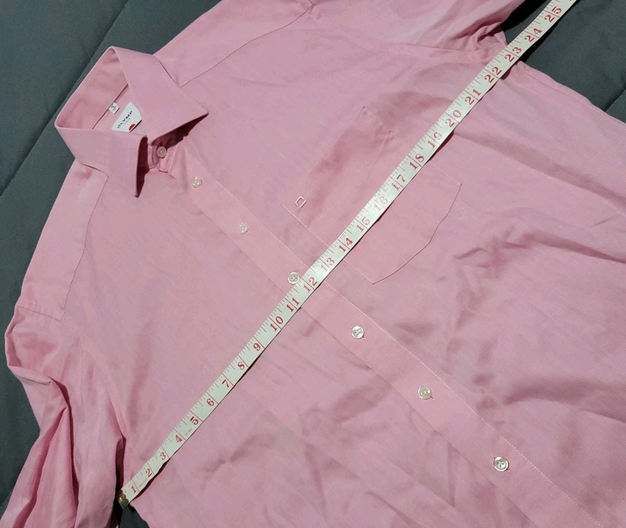 OLYMP Luxor 16/41 Men’s Long Sleeve Modern Fit Dress Shirt Pink Barrel Cuff