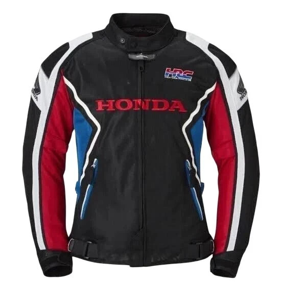 New men’s Honda Motorbike Riding Mesh Fabric Motorcycle Racing Biker Jacket