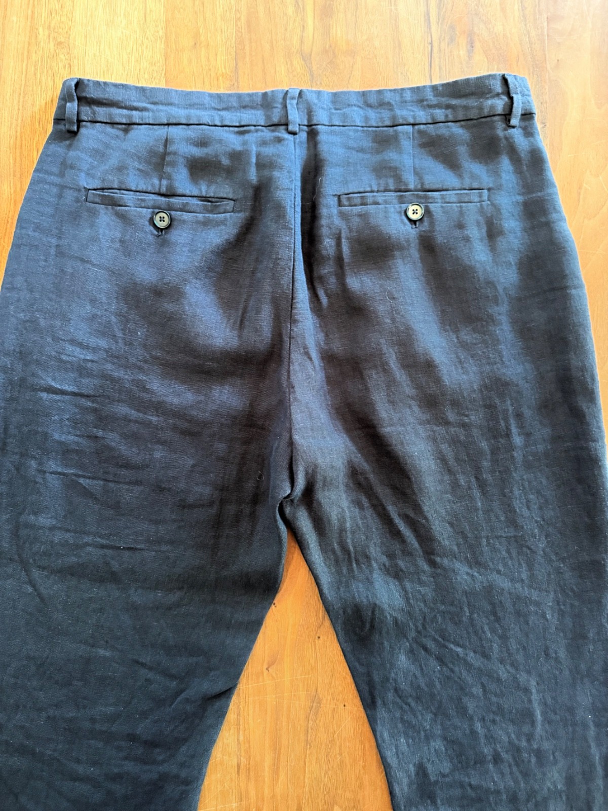 ASKET Navy Blue 100% Linen Trousers – Size 32/30 – never worn