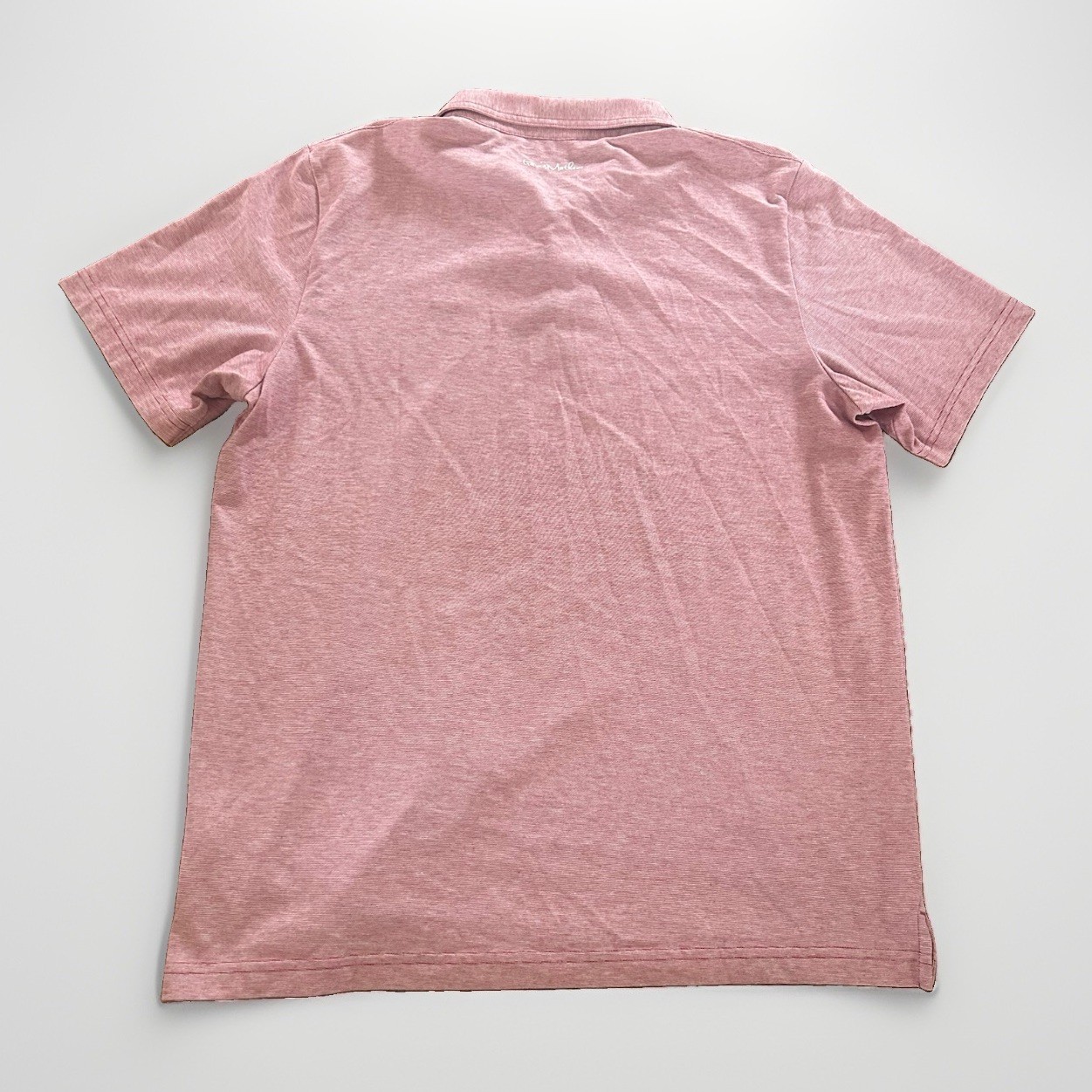 TravisMathew Light Red / Mauve Pink Golf Polo Shirt Men’s Size XL Pima Cotton