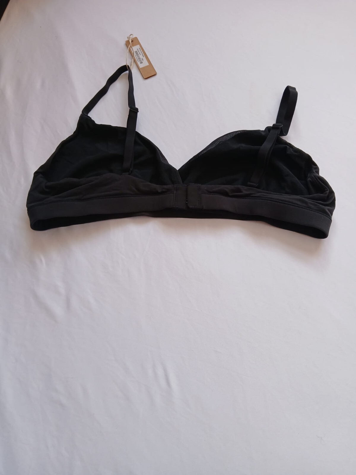 Skims Fits Everybody Cropped Bikini Top Color Onyx Style BR-TRI-0235 Size L G56