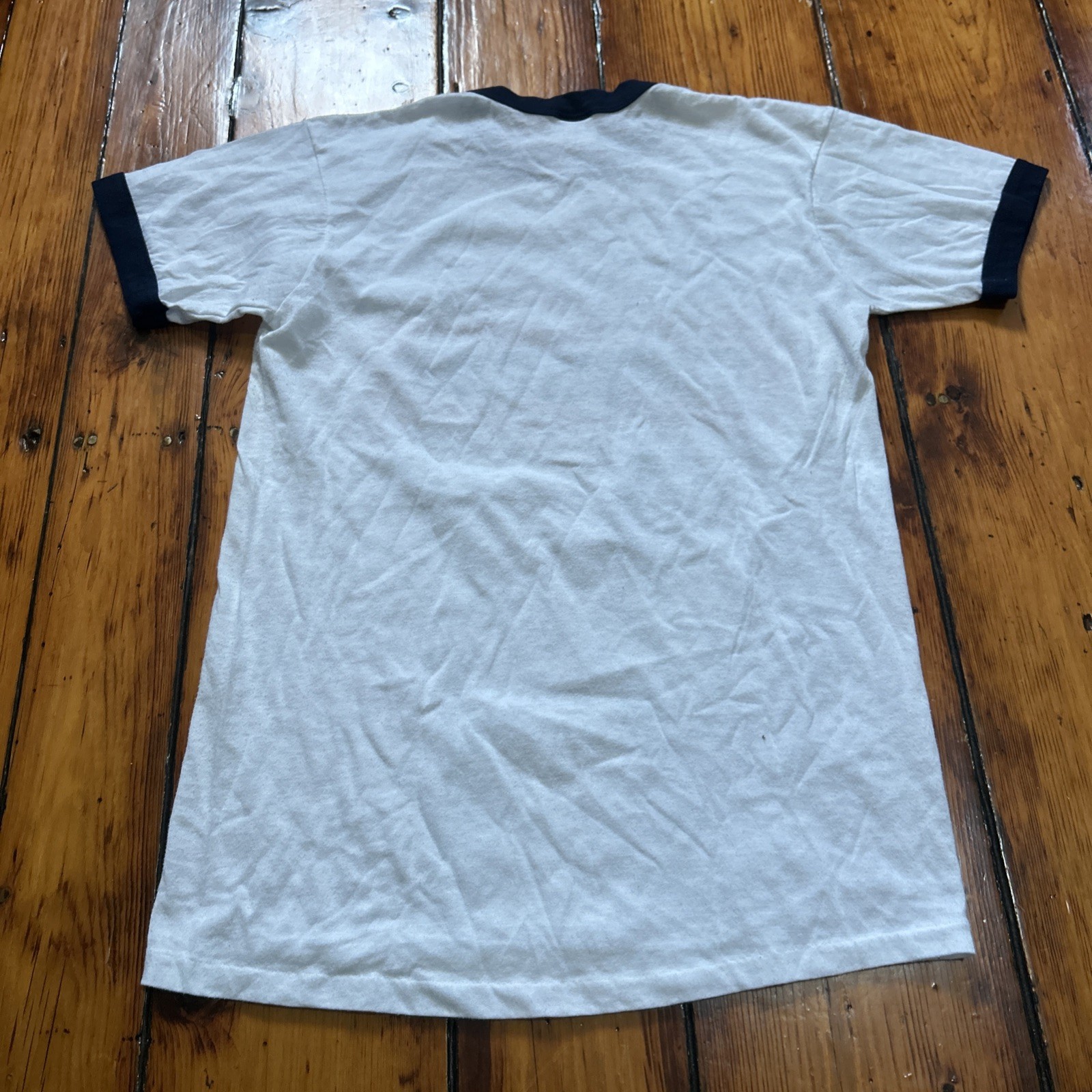 Budweiser Bud Light Clydesdale Vintage Ringer Shirt 80s Size Large USA