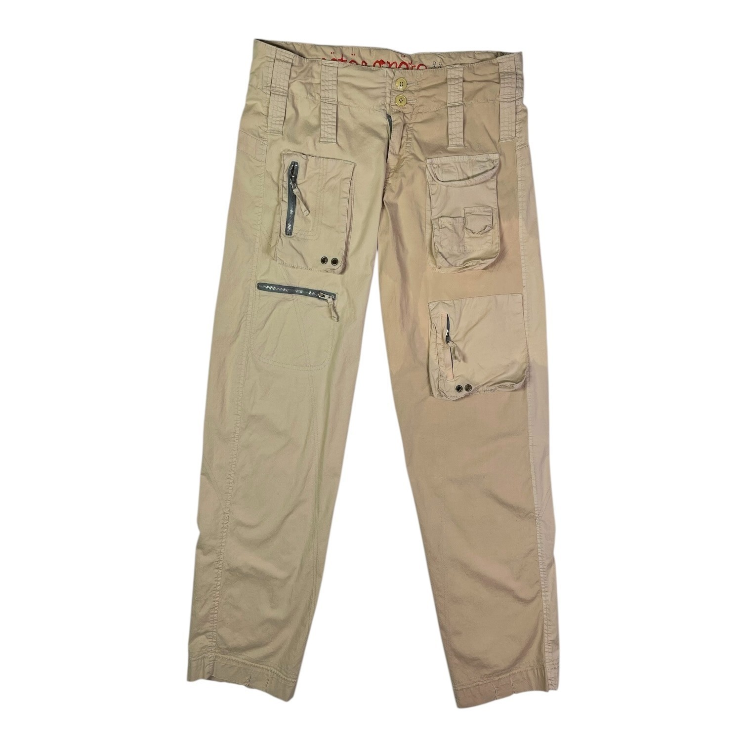 Pete & Greta Size 0 Cargo Pants Tan Cotton *Flaw