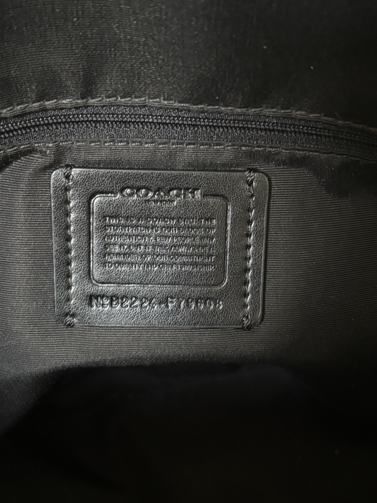 Coach NY City Gallery Tote Bag Leather F79608 Black Gold