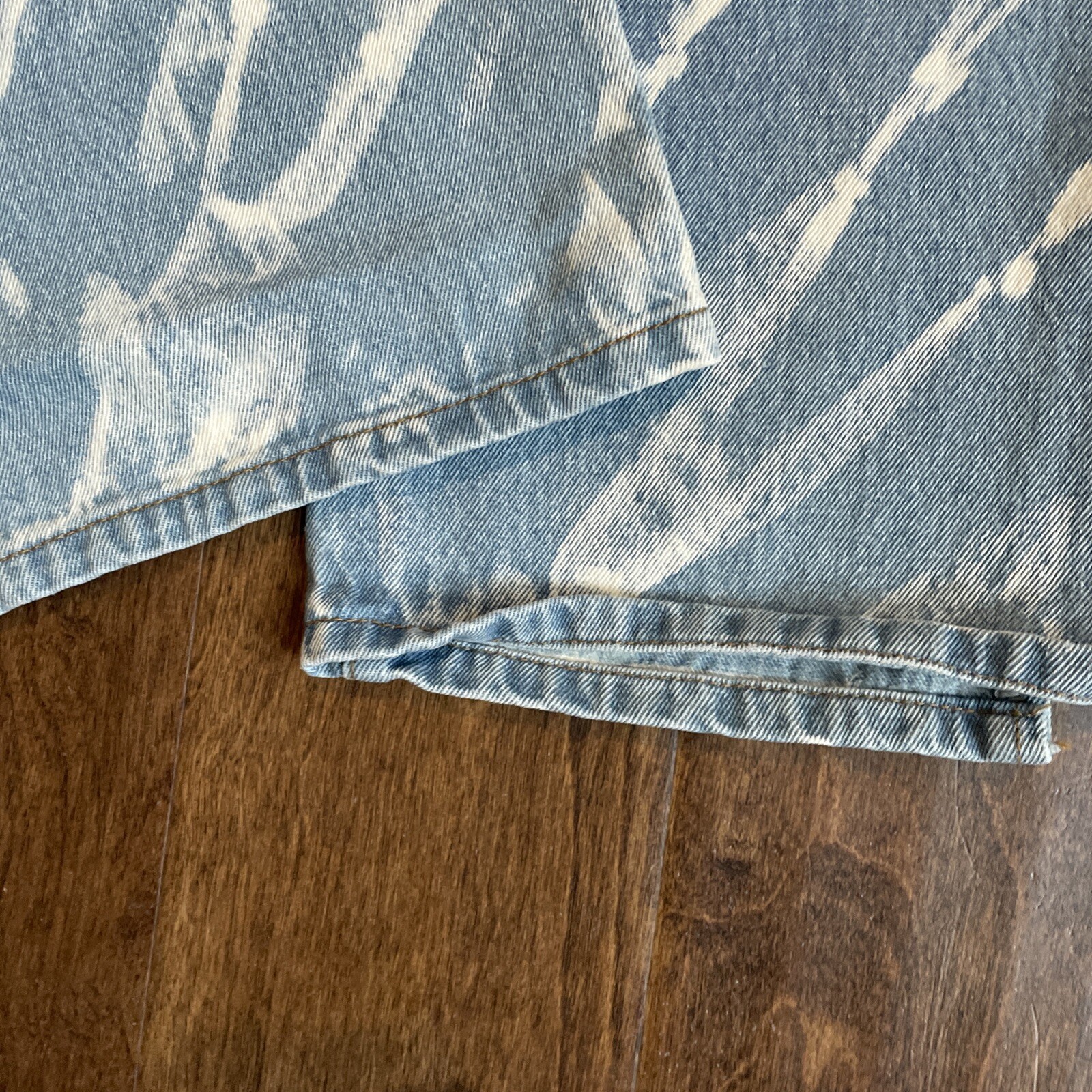 Lioness Jeans Size Large Blue Straight Leg High Rise 100% Cotton Designer CE2
