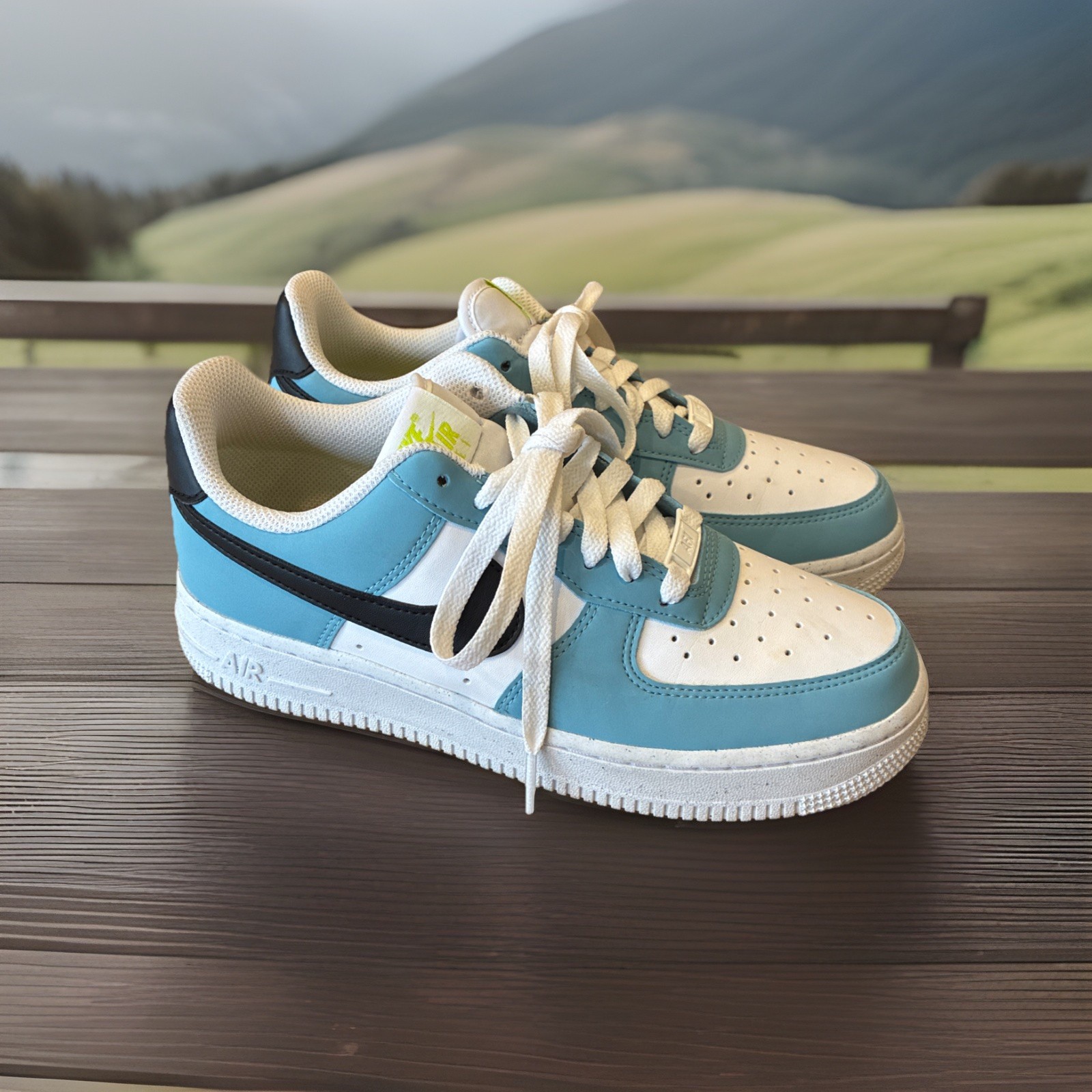 M038) Nike Air Force 1 ’07 Next Nature Blue/White HJ9571-400 Women’s Size 7