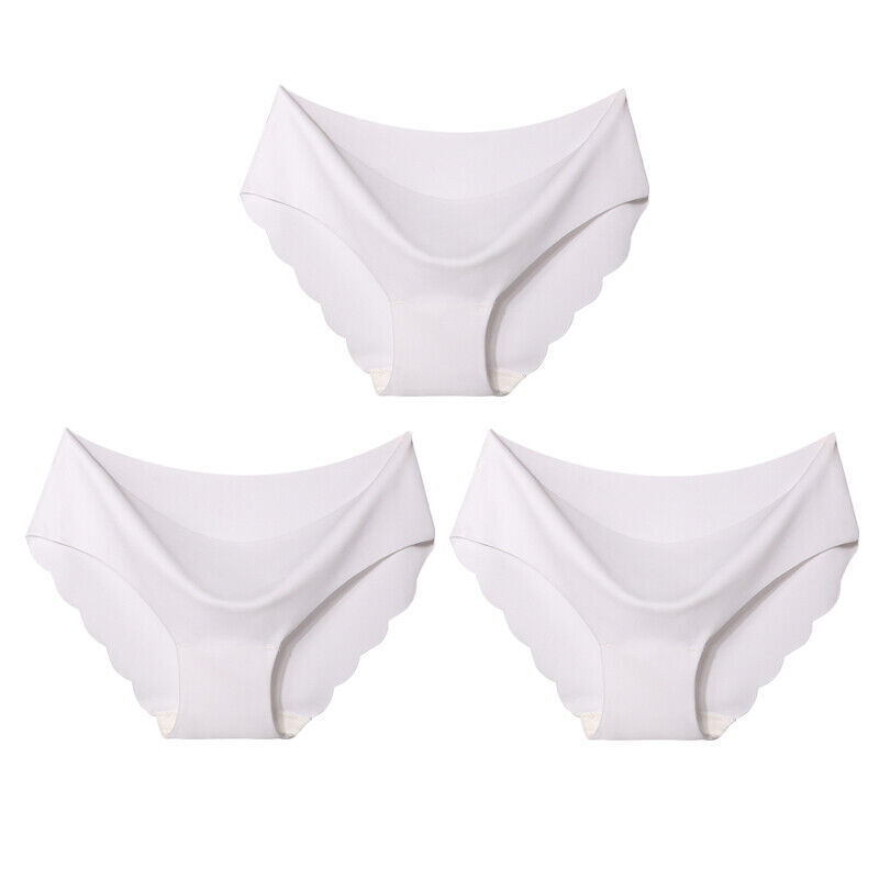 3 Pack Women Soft Underpants Seamless Lingerie Briefs Hipster Underwear Panties