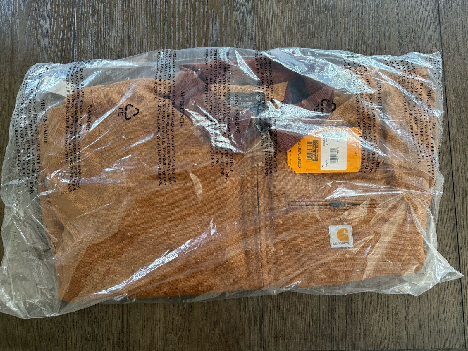 NWT Carhartt Detroit Jacket Duck Blanket Lined Brown Men’s Size XL Canvas